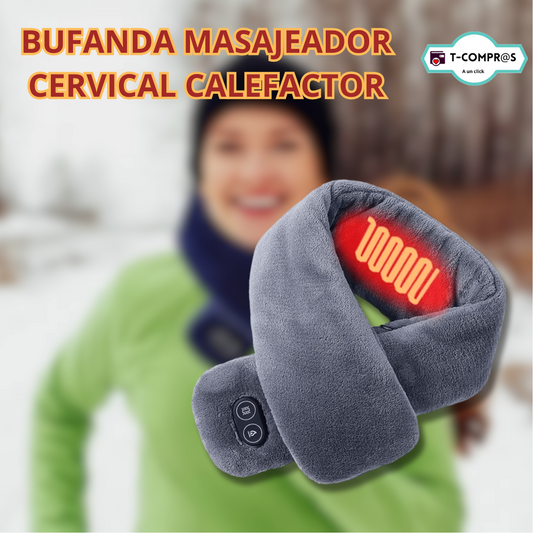 BUFANDA MASAJEADOR CERVICAL CALEFACTOR