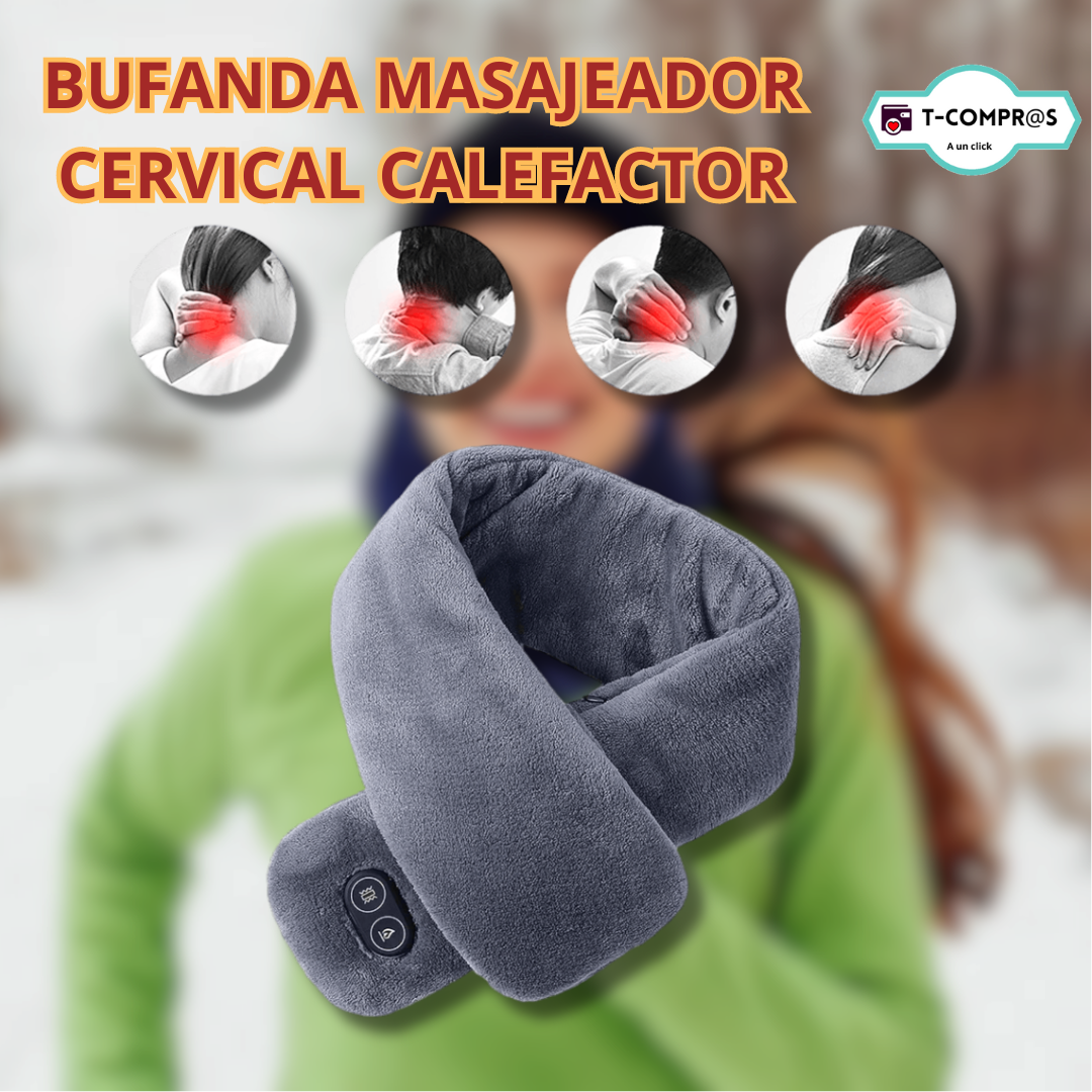 BUFANDA MASAJEADOR CERVICAL CALEFACTOR